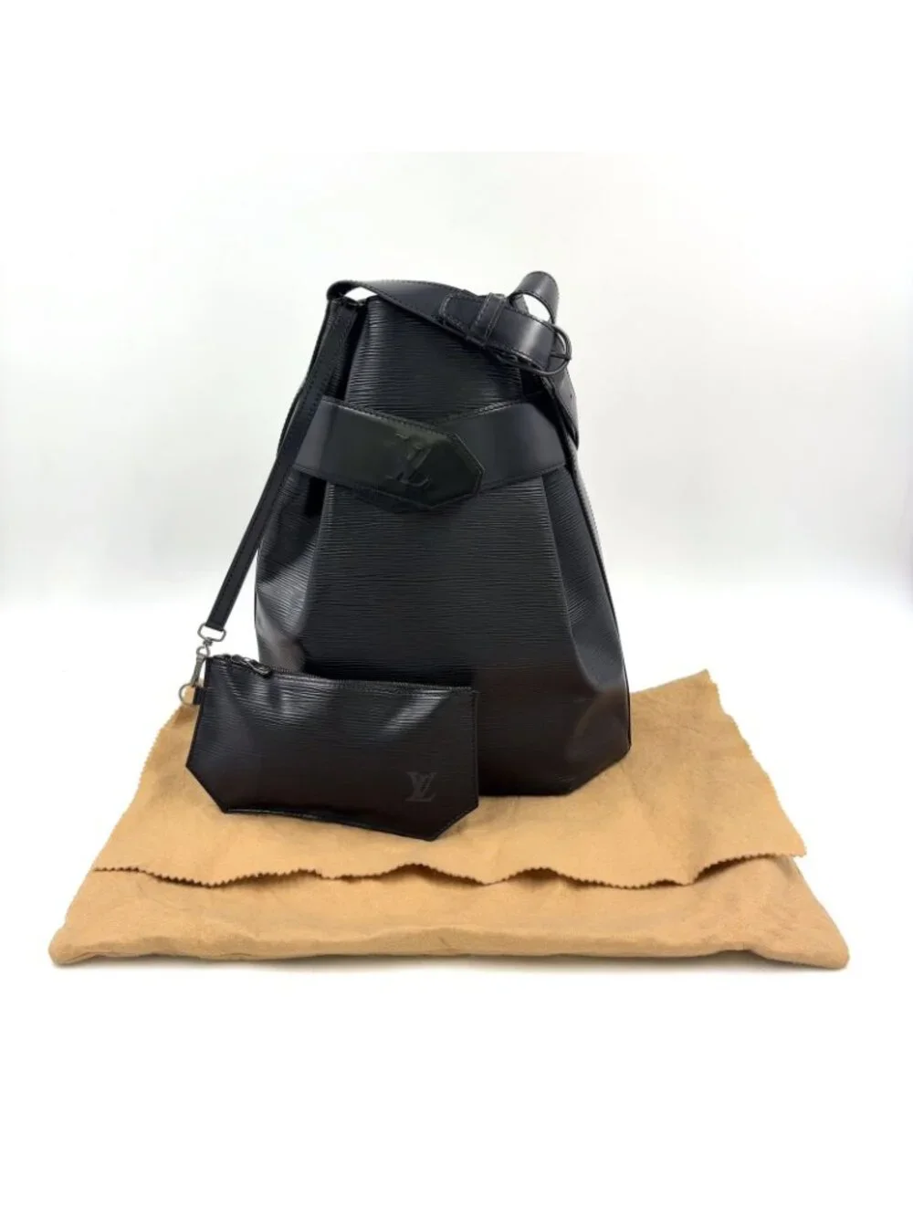 Louis Vuitton Sac Depaul GM Epi Noir Leather Black Shoulder Bag